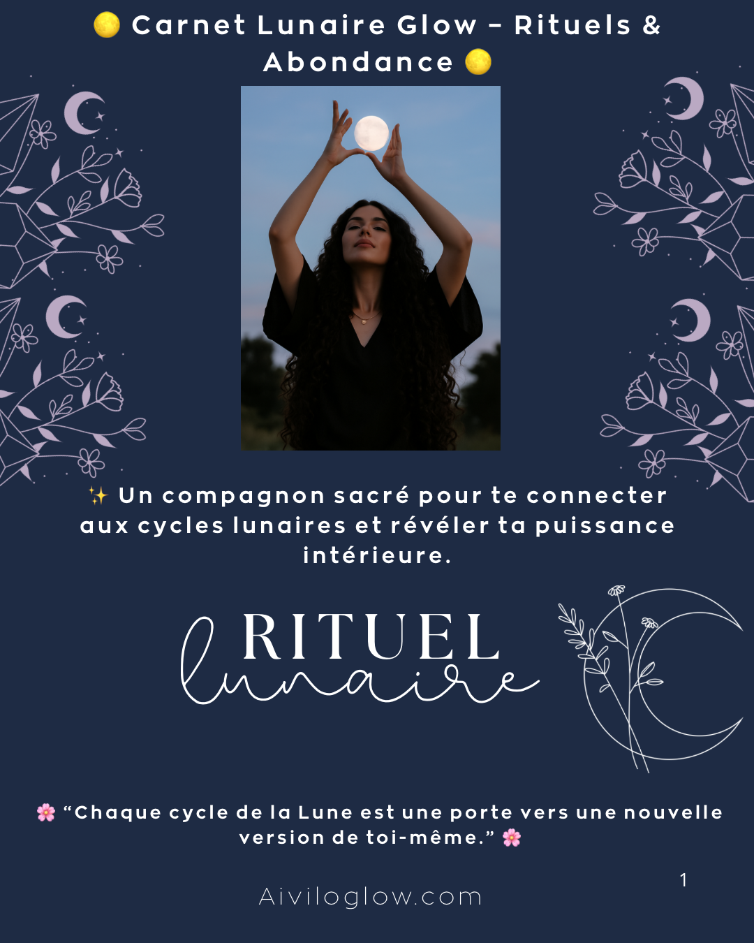 🌕 Journal Lunaire – Guide des Phases de la Lune pour Beauté, Santé & Énergie🌖